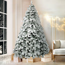 Jingle Jollys Christmas Tree 2.4m Snow Flocked Xmas Tree Decorations 1165 Tips-7