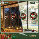 Jingle Jollys Christmas Wreath 40CM Xmas Garland Baubles Ornaments Party Decor-5