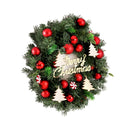 Jingle Jollys Christmas Wreath 40CM Xmas Garland Baubles Ornaments Party Decor-3