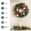 Jingle Jollys Christmas Wreath 40CM Xmas Garland Baubles Ornaments Party Decor-4