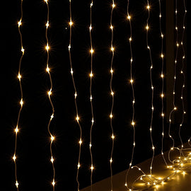 Jingle Jollys 3X3M Christmas Lights Curtain String Light 300 LED Warm White - 0