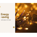 3X6M Christmas Lights Curtain Light Warm White 600 LED Jingle Jollys-4