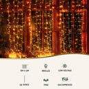Jingle Jollys 6x3m Christmas Curtain Lights 960 LED RGB Remote Hanging Fairy Backdrop-3