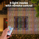 Jingle Jollys 6x3m Christmas Curtain Lights 960 LED RGB Remote Hanging Fairy Backdrop-6