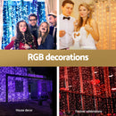 3X6M Christmas Lights Curtain Light 960 LED RGB Remote Jingle Jollys-4