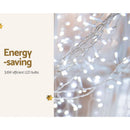 Jingle Jollys 6X3M Christmas Lights Curtain Light Cool White 600 LED-4