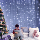 Jingle Jollys 6X3M Christmas Lights Curtain Light Cool White 600 LED-8