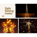 3.6M Christmas Tree LED Solar Warm Jingle Jollys-6