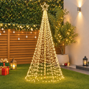 Jingle Jollys Solar Christmas Tree 3.6m 800 LED Net Lights Xmas Trees Decoration-1