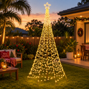 Jingle Jollys Solar Christmas Tree 3.6m 800 LED Net Lights Xmas Trees Decoration-5