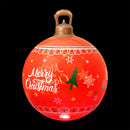 Jingle Jollys Christmas Inflatable Ball 60cm Led Illuminated Xmas Decoration Red-1