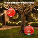 Jingle Jollys Christmas Inflatable Ball 60cm Led Illuminated Xmas Decoration Red-7