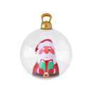 Jingle Jollys Christmas Inflatable Ball 60cm Santa Decoration Giant Bauble Clear-2