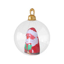 Jingle Jollys Christmas Inflatable Ball 60cm Santa Decoration Giant Bauble Clear-4