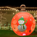 Jingle Jollys Christmas Inflatable Ball 60cm Illuminated Led Snowman Xmas Decor-1