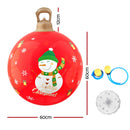 Jingle Jollys Christmas Inflatable Ball 60cm Illuminated Led Snowman Xmas Decor-2