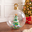Jingle Jollys Christmas Inflatable Ball 60cm Tree Decoration Giant Bauble Clear-1