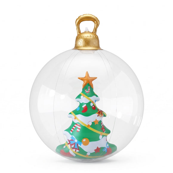 Jingle Jollys Christmas Inflatable Ball 60cm Tree Decoration Giant Bauble Clear