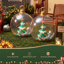 Jingle Jollys Christmas Inflatable Ball 60cm Tree Decoration Giant Bauble Clear-6