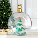 Jingle Jollys Christmas Inflatable Ball 60cm Tree Decoration Giant Bauble Clear-7