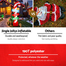 Jingle Jollys Christmas Inflatable Candy Pole 2.4M Illuminated Decorations-6