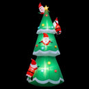Jingle Jollys Christmas Inflatable Santa Tree 5M Illuminated Decorations-1