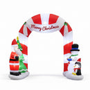 Jingle Jollys Christmas Inflatable Archwary Santa 3M Illuminated Decorations-3