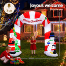 Jingle Jollys Christmas Inflatable Archwary Santa 3M Illuminated Decorations-4