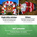 Jingle Jollys Christmas Inflatable Archwary Santa 3M Illuminated Decorations-5