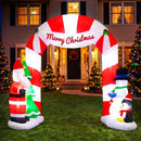 Jingle Jollys Christmas Inflatable Archwary Santa 3M Illuminated Decorations-9