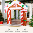 Jingle Jollys Christmas Inflatable Archwary Ginger 2.8M Illuminated Decorations-4