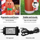 Jingle Jollys Christmas Inflatable Archwary Ginger 2.8M Illuminated Decorations-5