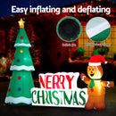 Jingle Jollys Christmas Inflatable Gingerbread Man Tree LED Illuminated Decorations-5