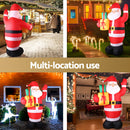 Jingle Jollys Christmas Inflatable Santa 2.4M Illuminated Decorations-5