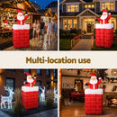 Jingle Jollys Christmas Inflatable Santa Pop Up 1.8M Illuminated Decorations-5