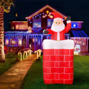 Jingle Jollys Christmas Inflatable Santa Pop Up 1.8M Illuminated Decorations-9