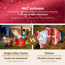 Jingle Jollys Christmas Inflatable Santa Sleigh 2.2M Illuminated Decorations-6