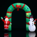 Jingle Jollys Christmas Inflatable Archwary 2.8M Illuminated Decorations-1