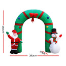 Jingle Jollys Christmas Inflatable Archwary 2.8M Illuminated Decorations-2