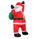 Jingle Jollys Christmas Inflatable Santa Climbing LED Illuminated Decorations 1.9M-1