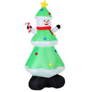 Jingle Jollys Christmas Inflatable Snowman Tree 2.75M Height LED Decorations Illuminated-1