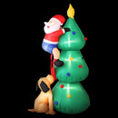 Jingle Jollys Christmas Inflatable Santa Tree 1.8M Illuminated Decorations-1