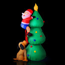 Jingle Jollys Christmas Inflatable Santa Tree 1.8M Illuminated Decorations-1