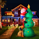 Jingle Jollys Christmas Inflatable Santa Tree 1.8M Illuminated Decorations-8
