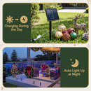 Jingle Jollys 12.5M Solar Christmas Lights Icicle String Light Multi Colour-4