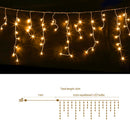 Jingle Jollys 12.5M Solar Christmas Lights Icicle String Light Warm White-8
