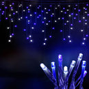 20M Christmas Lights Icicle Light 800 LED Blue White Decor Jingle Jollys-1