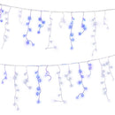 20M Christmas Lights Icicle Light 800 LED Blue White Decor Jingle Jollys-9