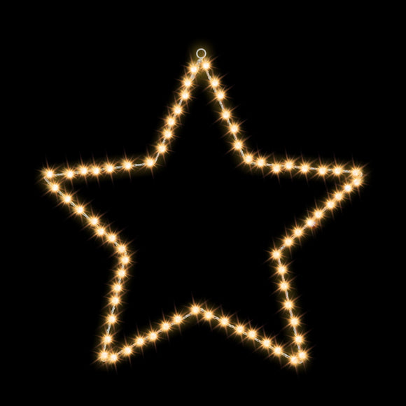 Jingle Jollys Christmas Lights 50cm Star 70 LED Xmas Decorations