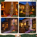 Jingle Jollys 3.5M Christmas Lights 300 LED Ladder Light with Santa Claus Decor-7